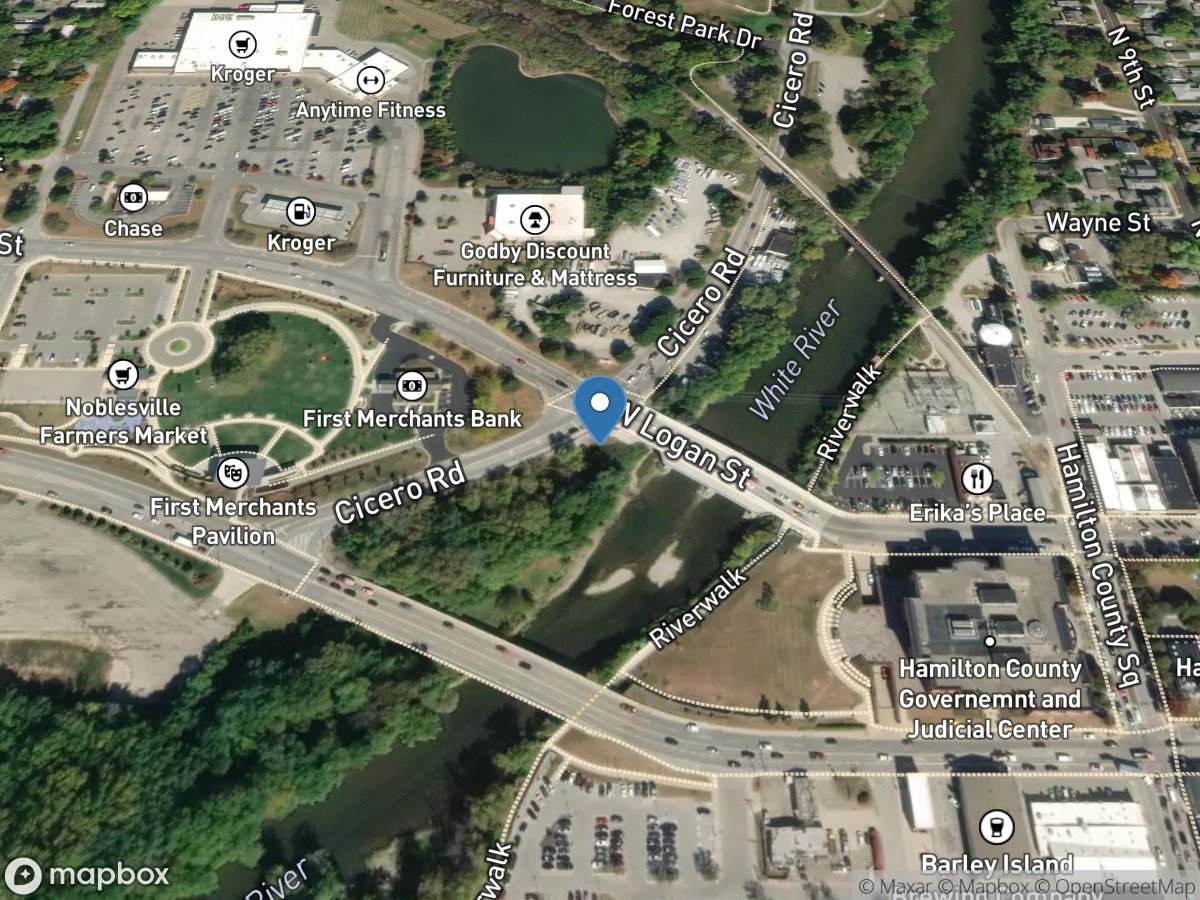 White River at Noblesville, IN location