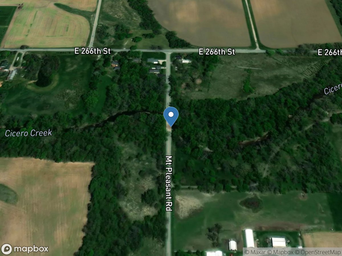 Cicero Creek at Arcadia, IN location