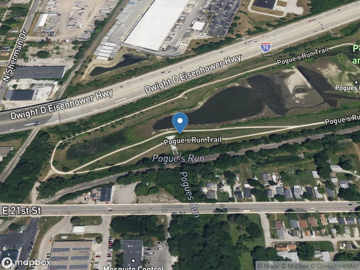 Pogues Run above DAM at Indianapolis, IN location