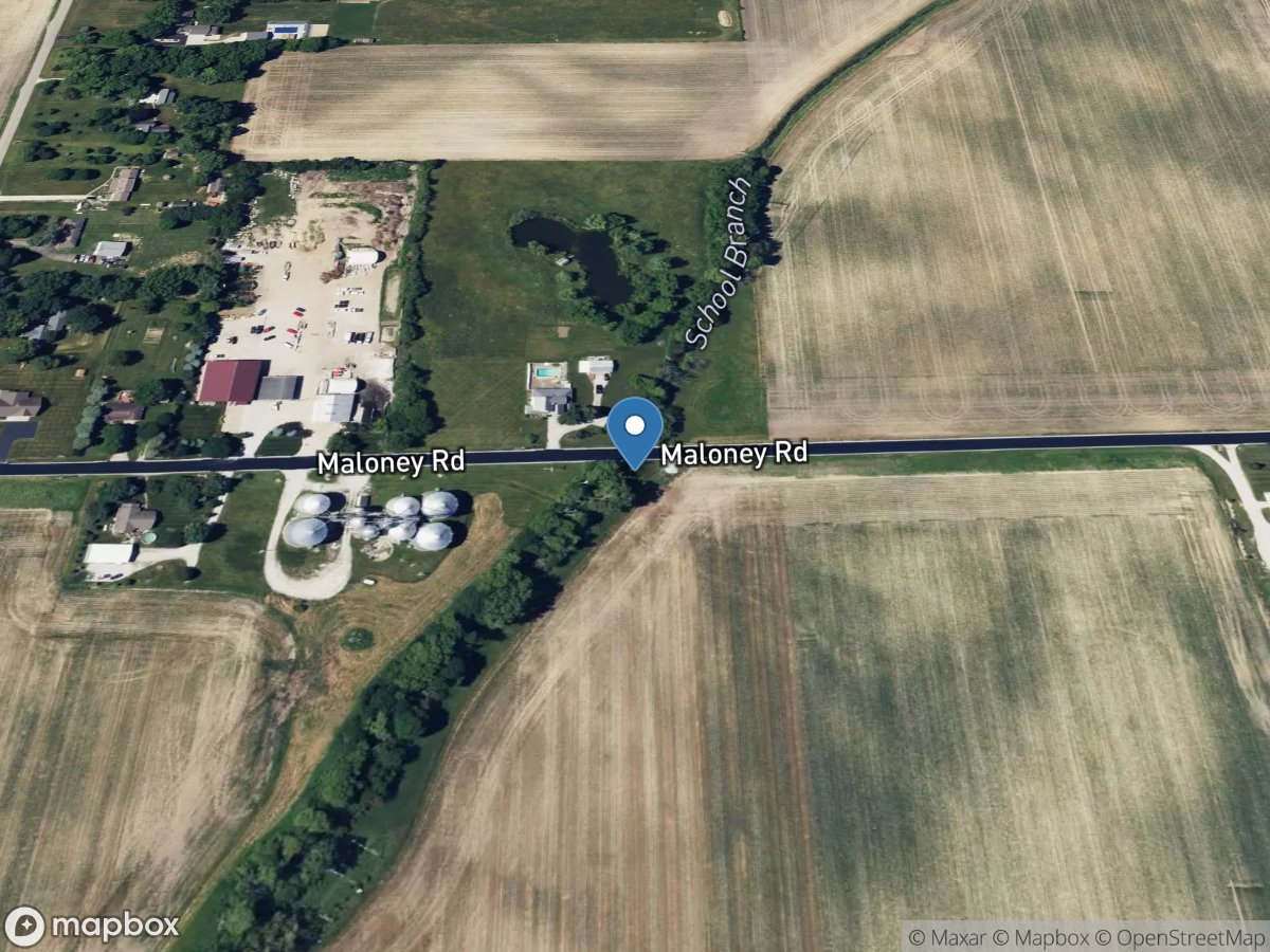 School Branch at Maloney Road near Brownsburg, IN location