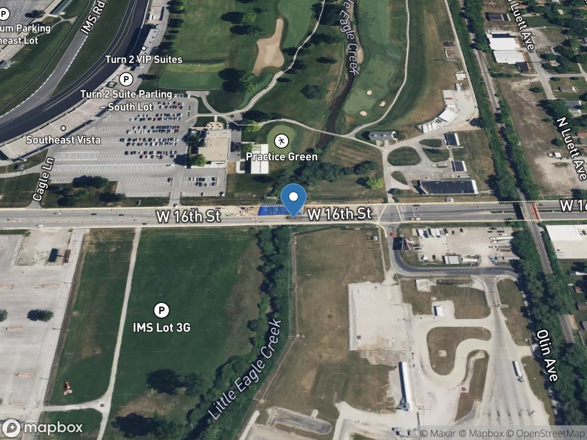 Little Eagle Creek at Speedway, IN location