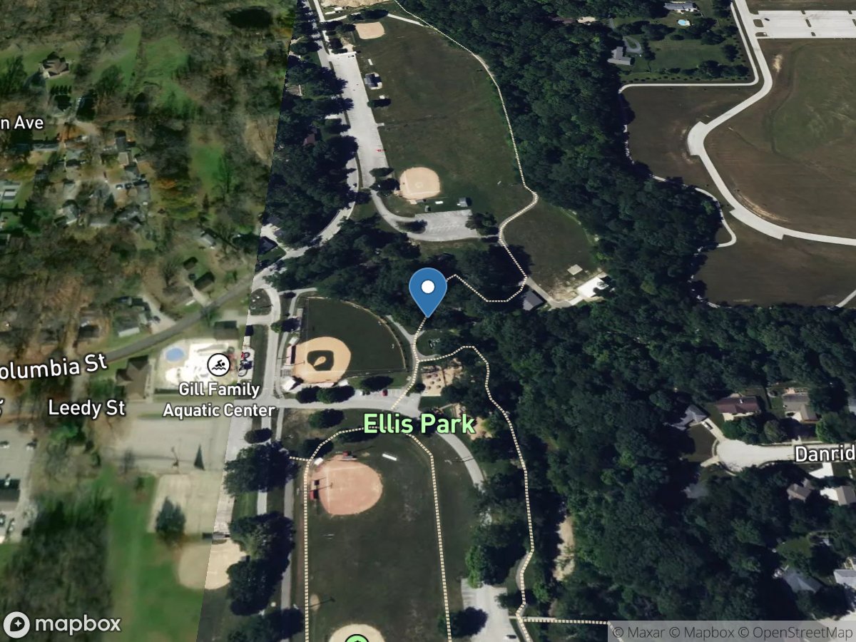 West Fork White Lick Creek at Danville, IN location