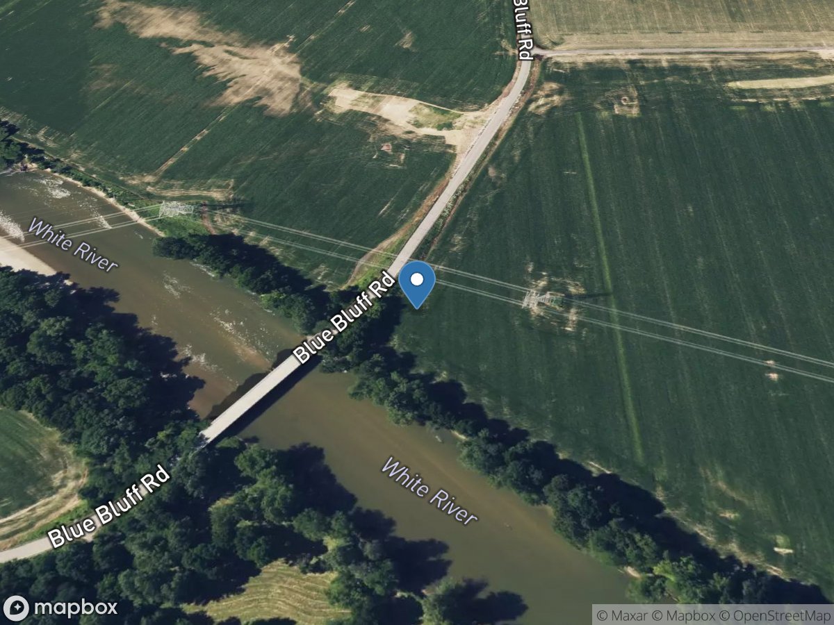 White River near Centerton, IN location