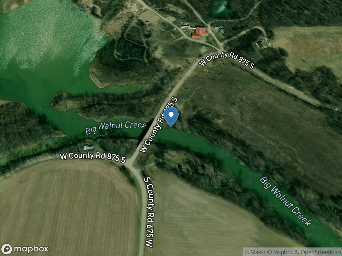 Big Walnut Creek near Reelsville, IN location