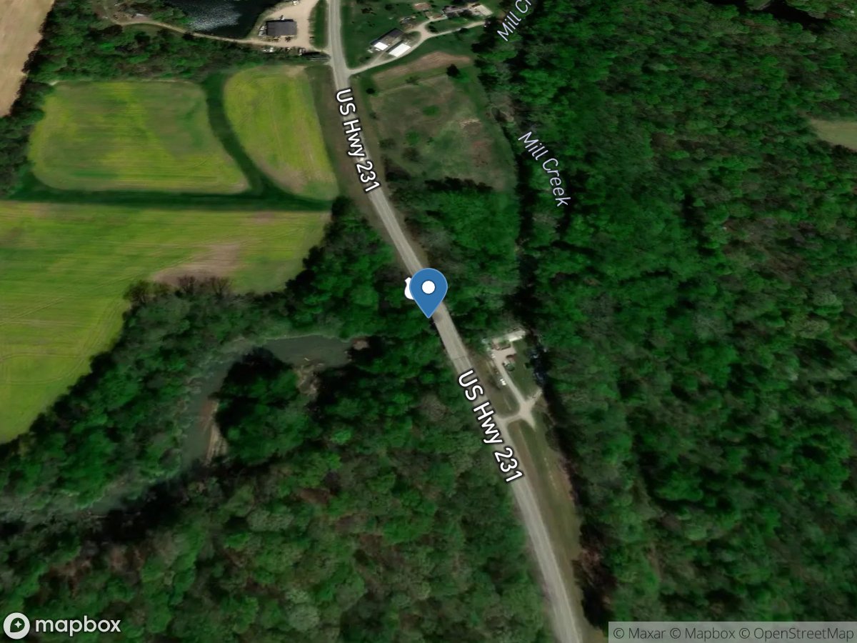 Mill Creek near Cataract, IN location