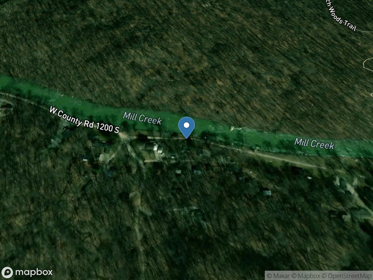 Mill Creek near Manhattan, IN location