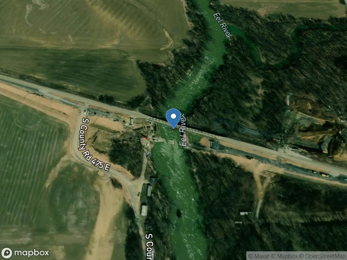 Eel River at Bowling Green, IN location