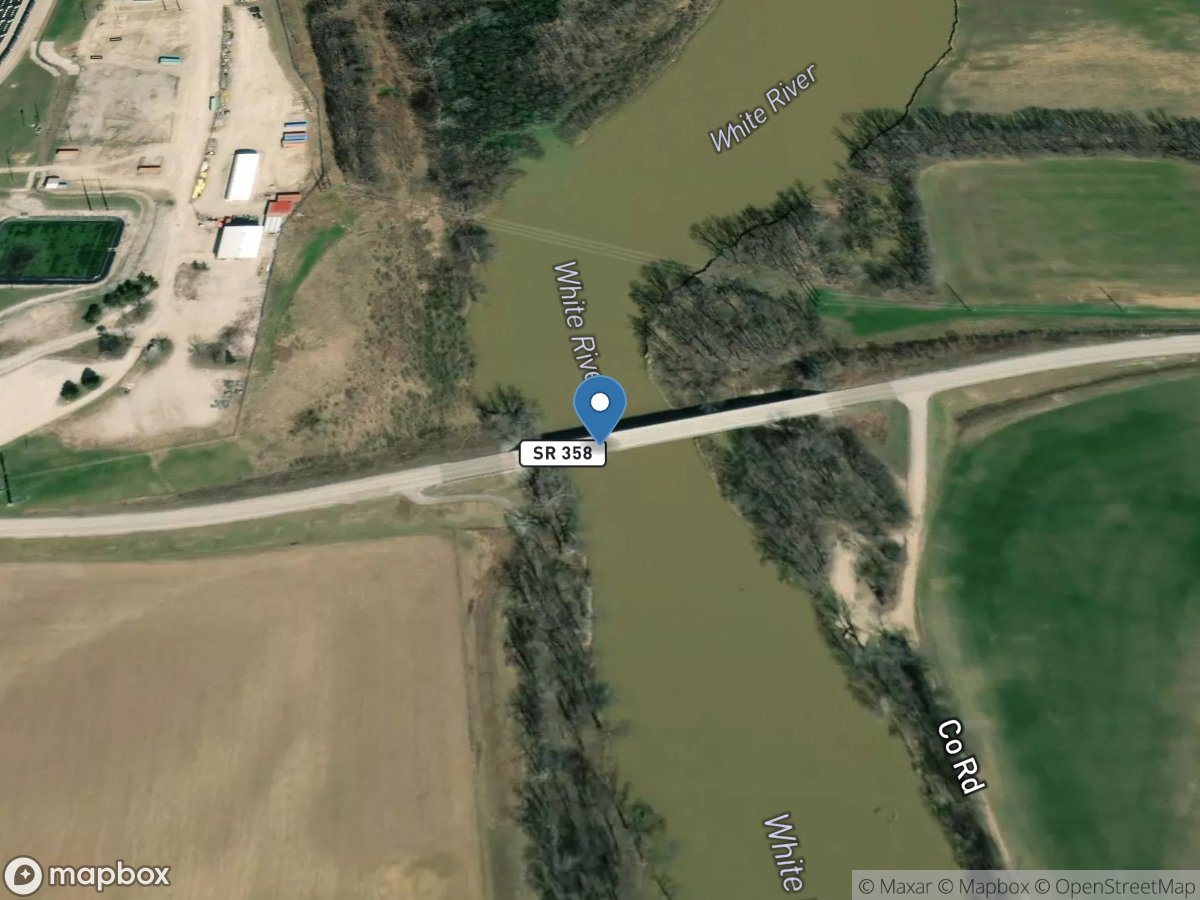 White River near Edwardsport, IN location