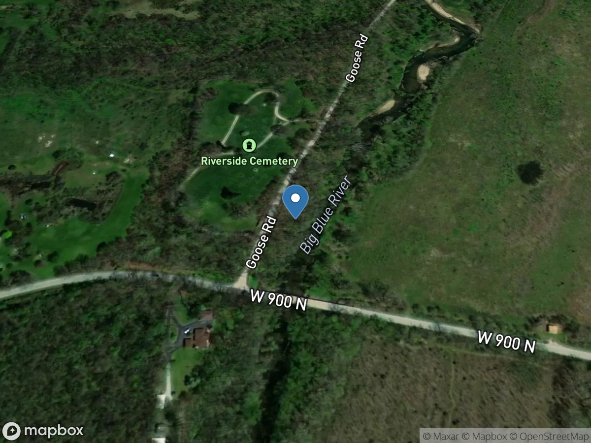 Big Blue River at Carthage, IN location