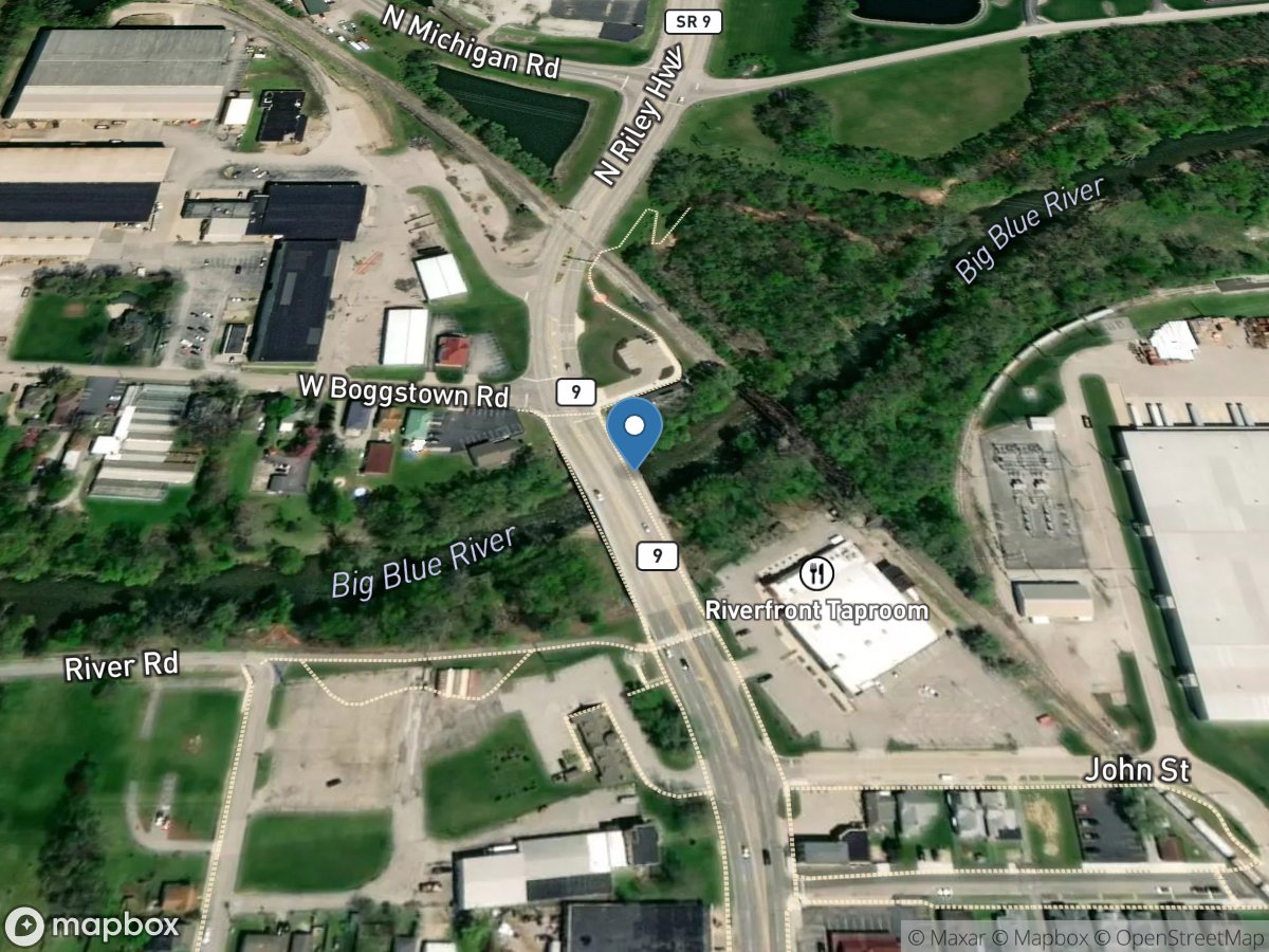 Big Blue River at Shelbyville, IN location