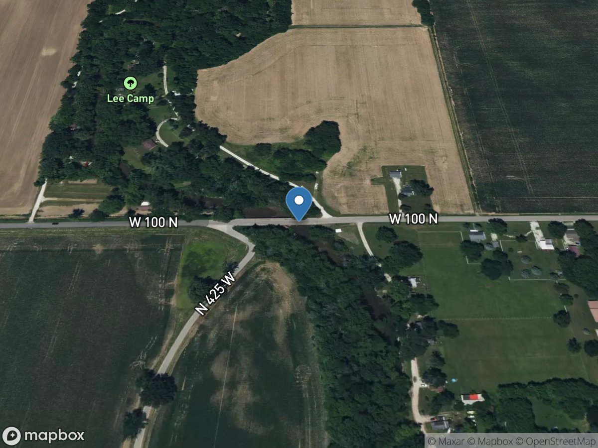 Brandywine Creek near Fairland, IN location