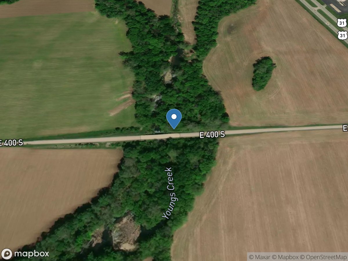 Youngs Creek near Edinburgh, IN location