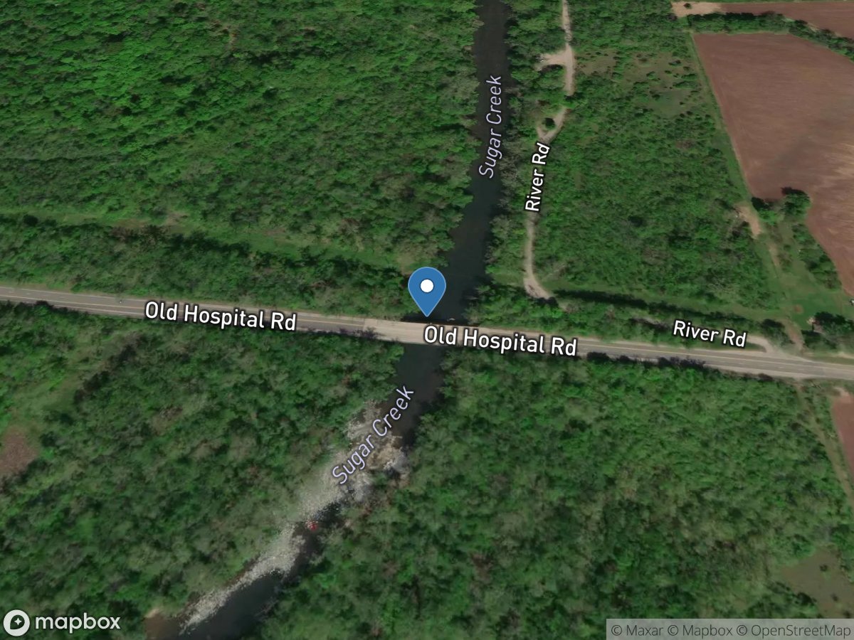 Sugar Creek near Edinburgh, IN location