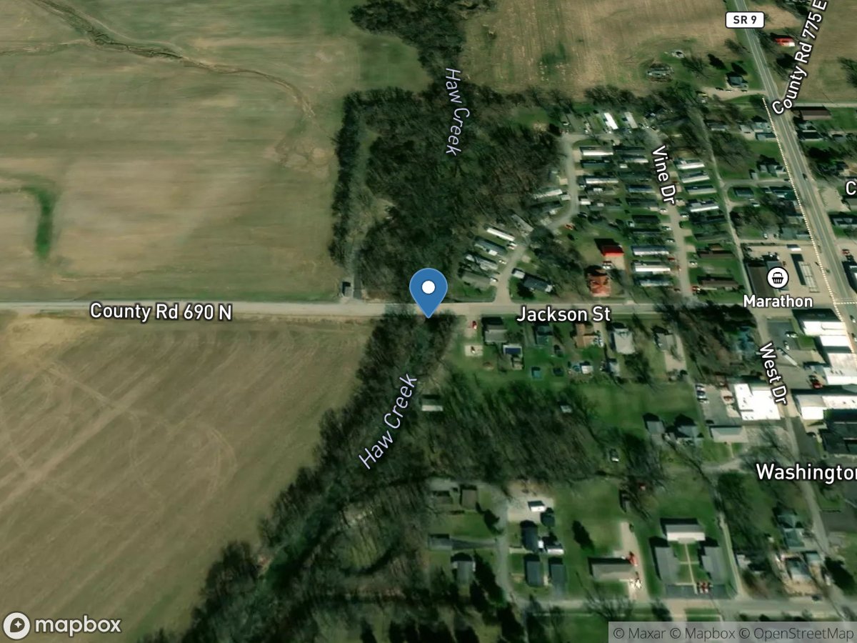 Haw Creek at Hope, IN location