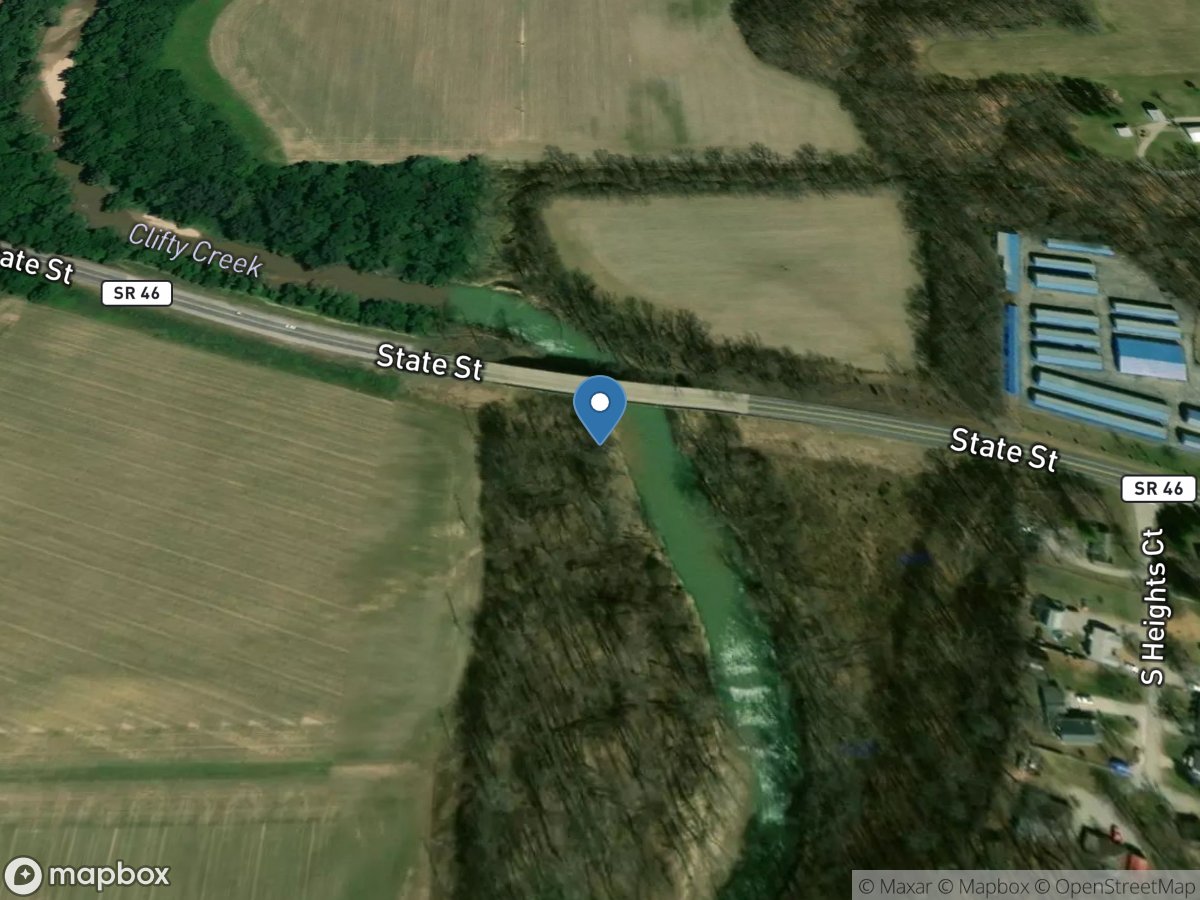 Clifty Creek near Columbus, IN location