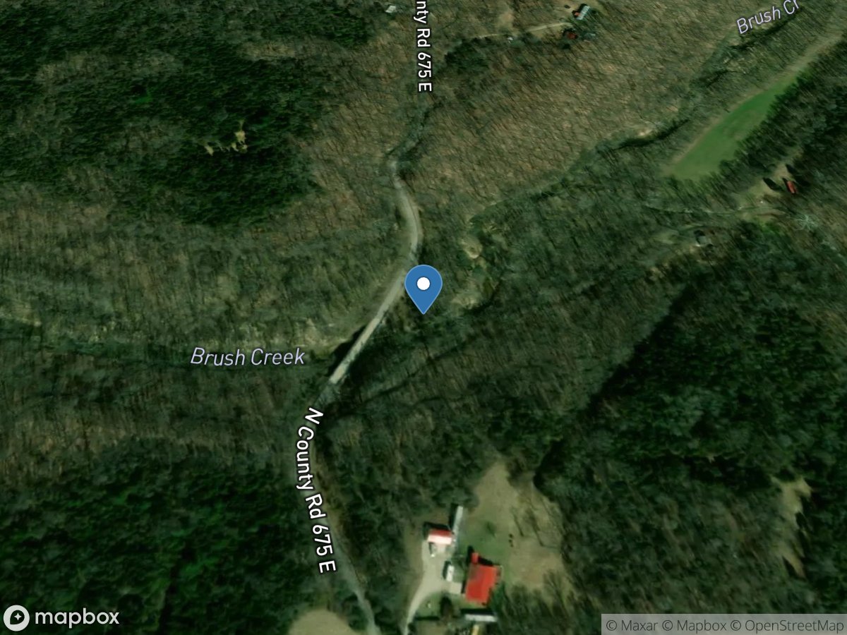 Brush Creek near Nebraska, IN location