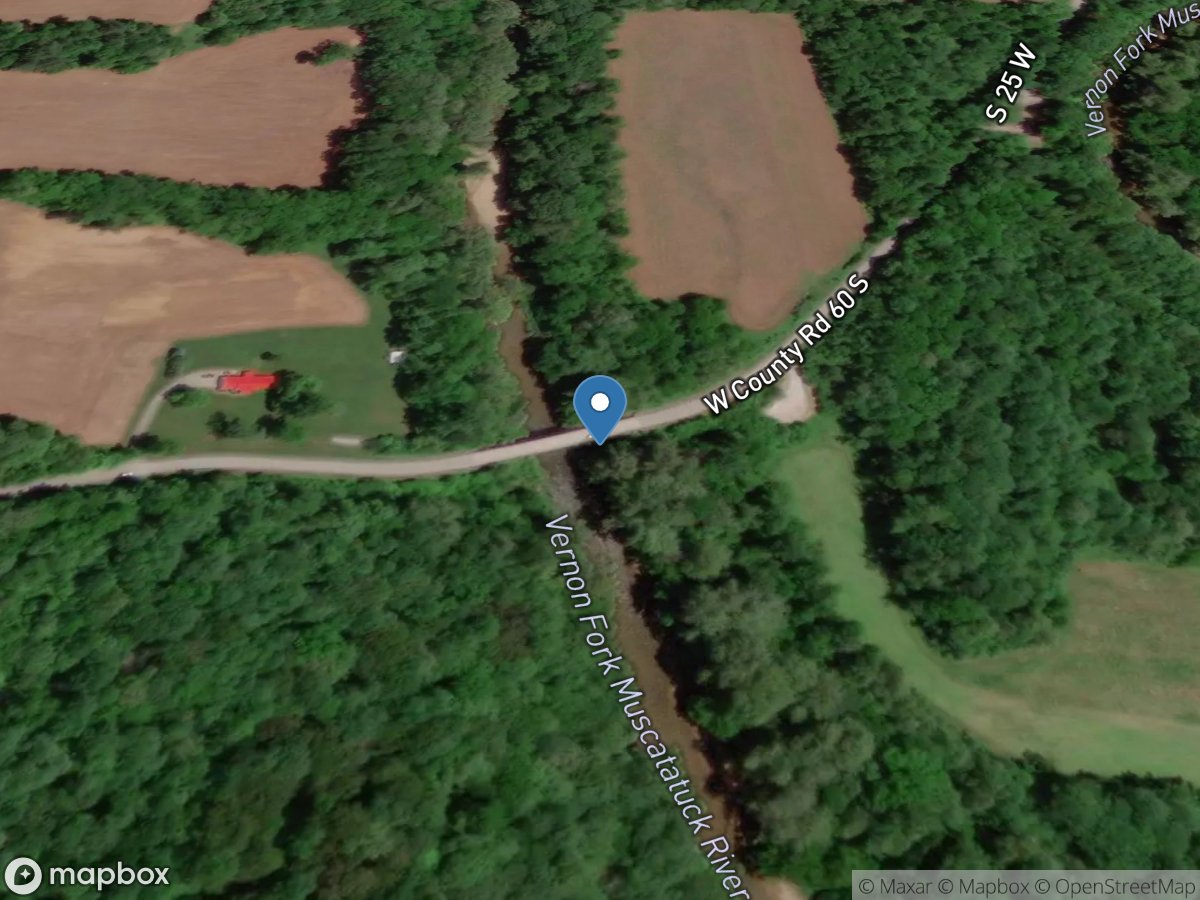 Vernon Fork Muscatatuck River at Vernon, IN location