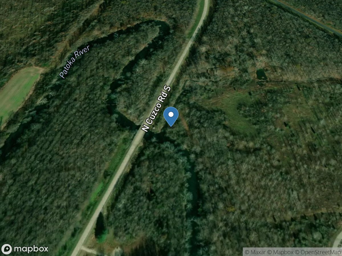 Patoka River near Cuzco, IN location