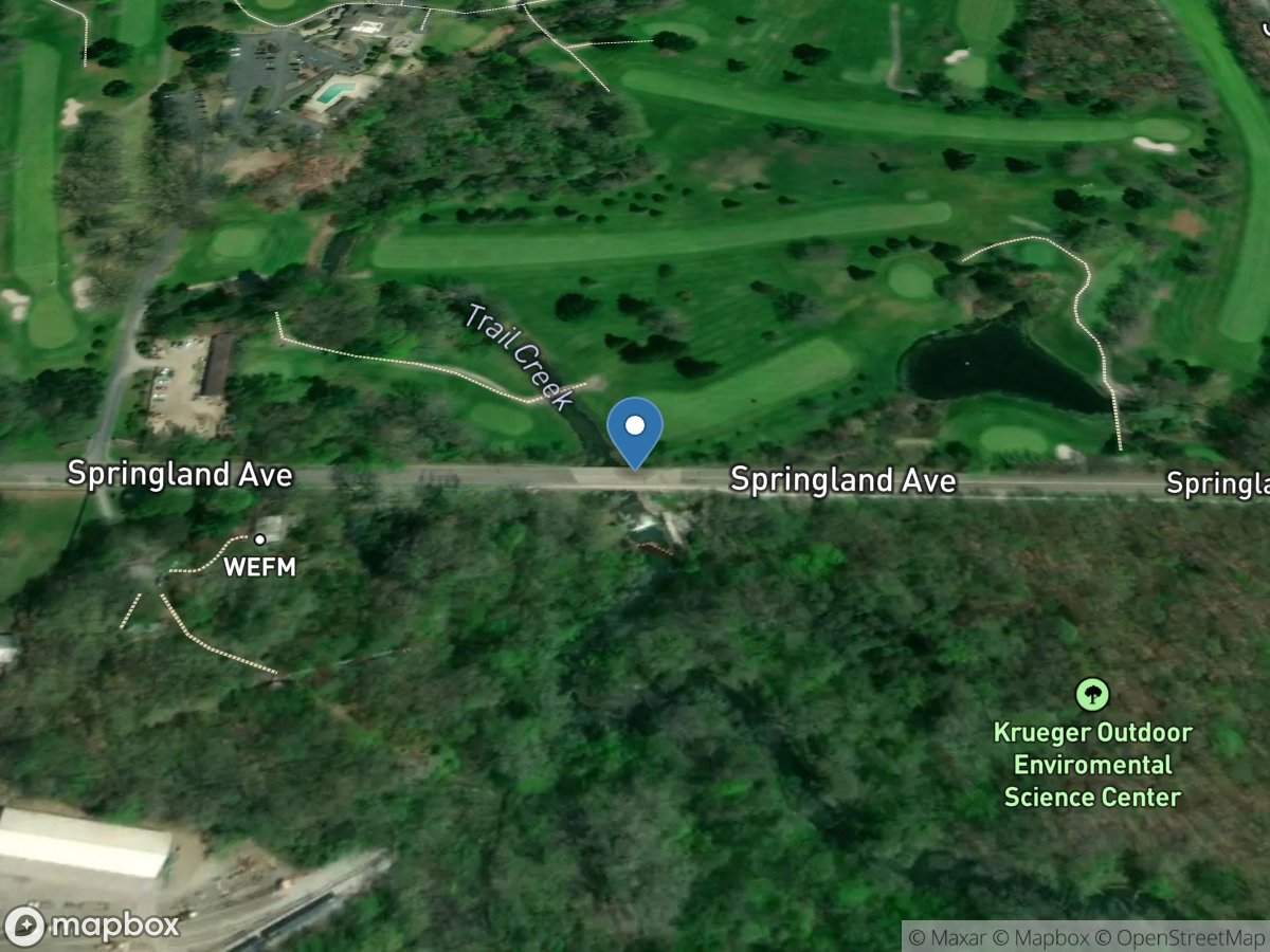 Trail Creek at Michigan City, IN location