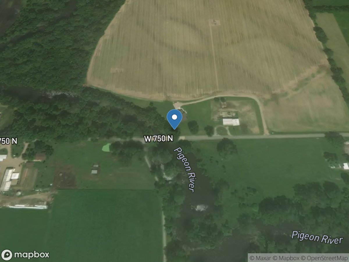 Pigeon River near Scott, IN location