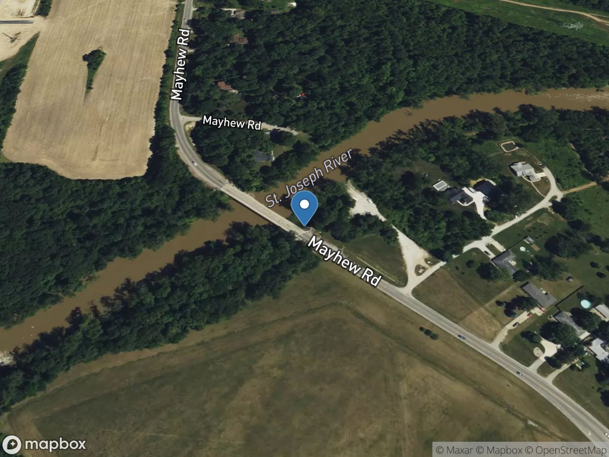 St. Joseph River near Fort Wayne, IN location