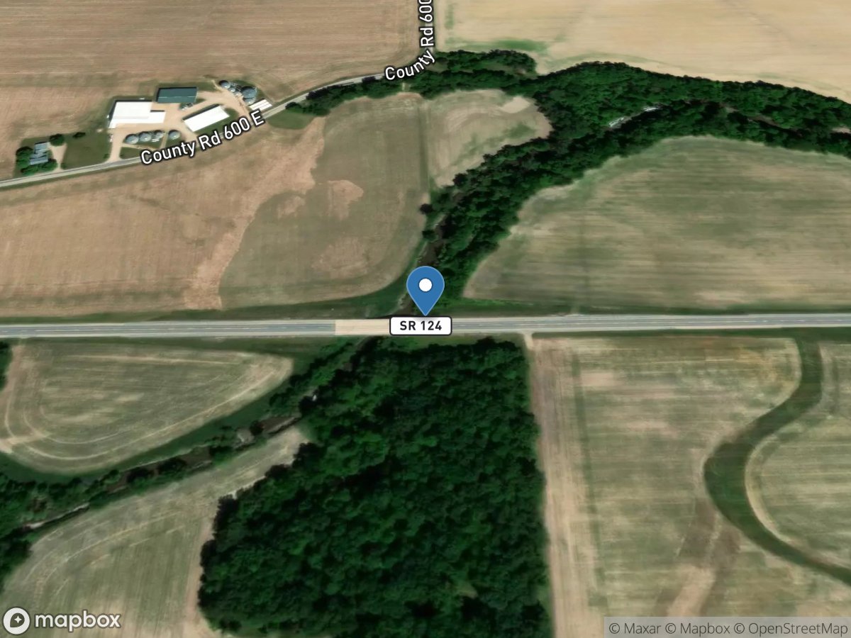 Blue Creek near Pleasant Mills, IN location