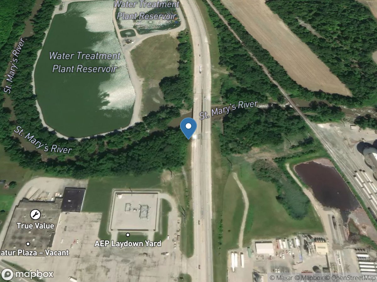 St. Marys River at Decatur, IN location