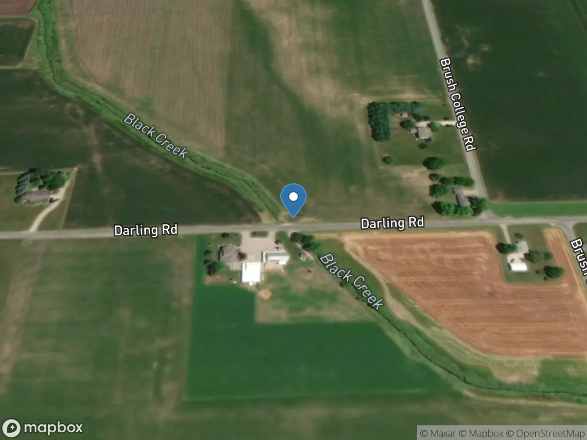 Black Creek at Darling Road near Harlan, IN location