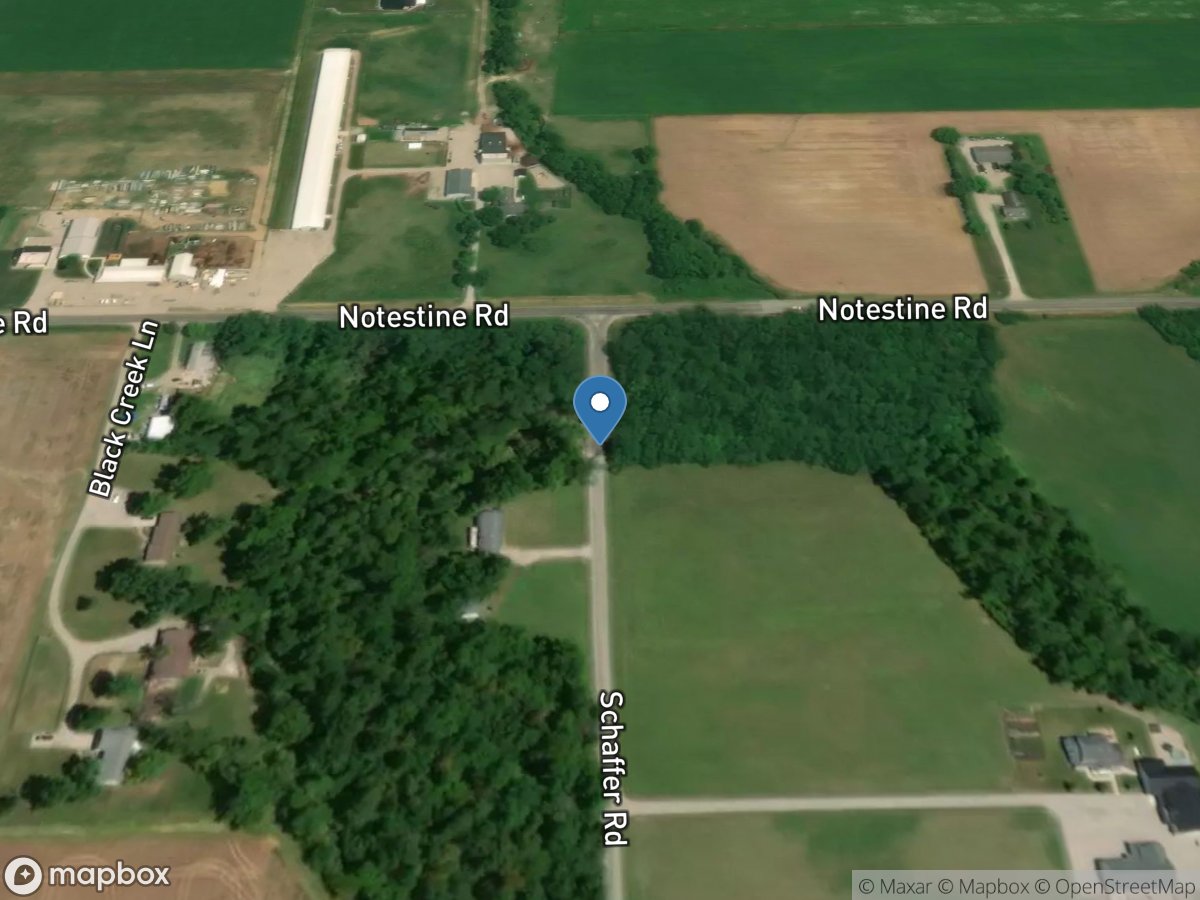 Black Creek near Harlan, IN location