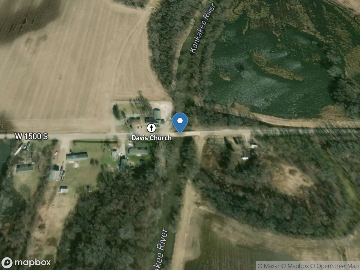 Kankakee River at Davis, IN location