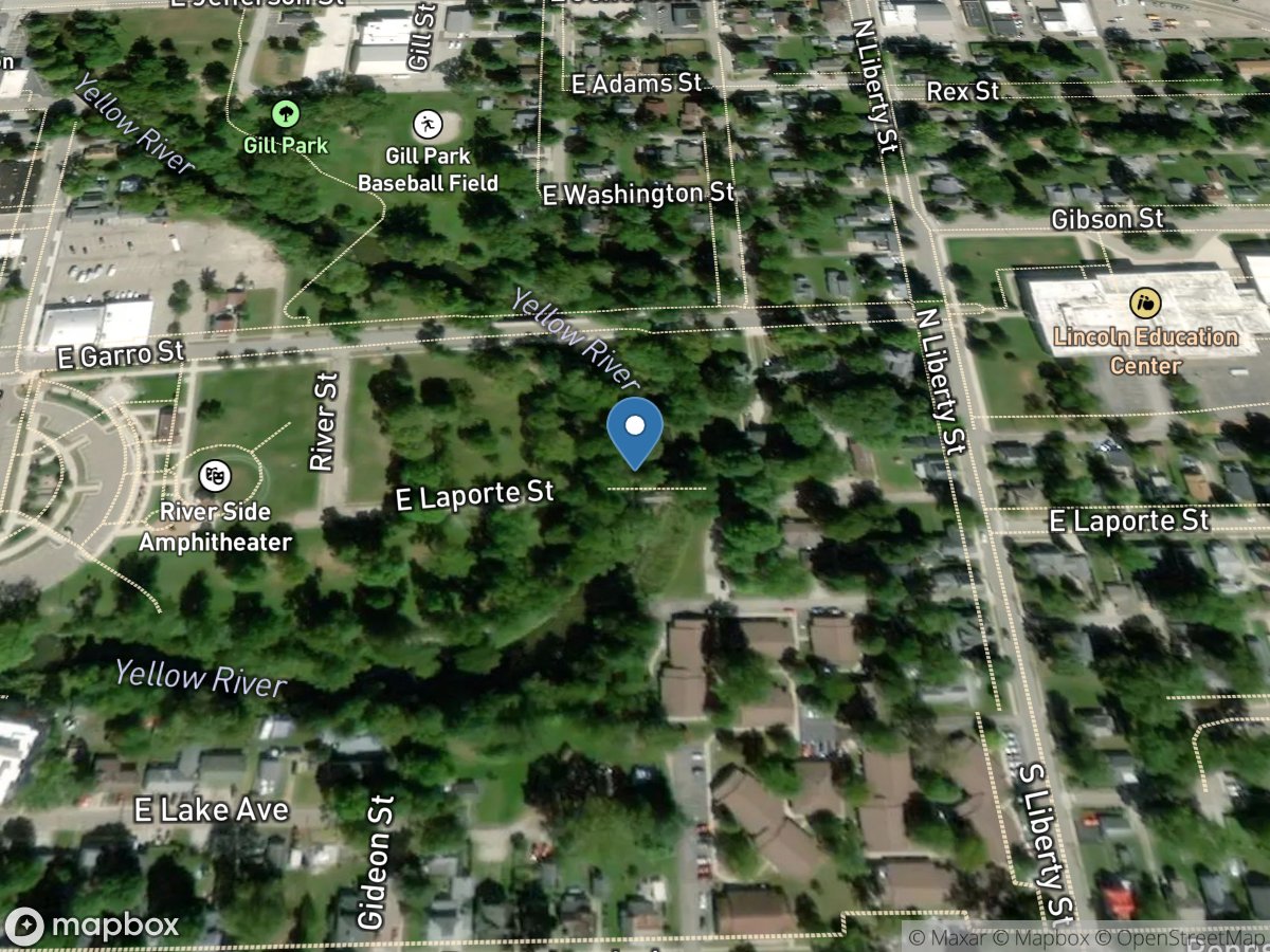 Yellow River at Plymouth, IN location