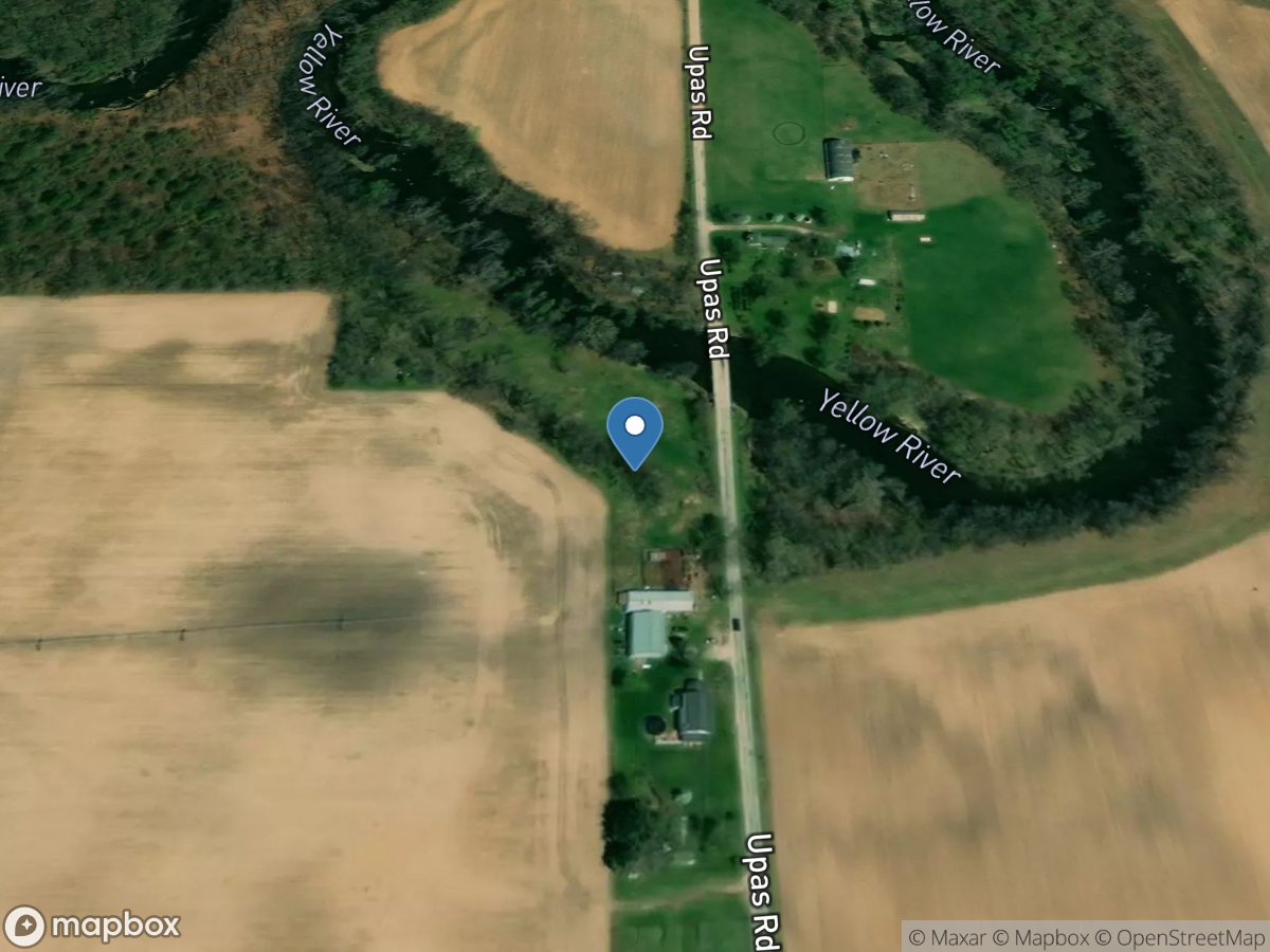 Yellow River at Upas Road near Oak Grove, IN location