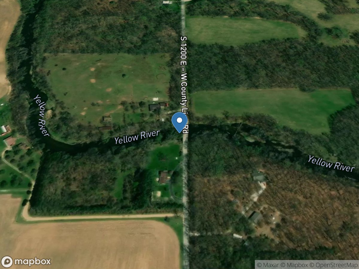 Yellow River near Oak Grove, IN location