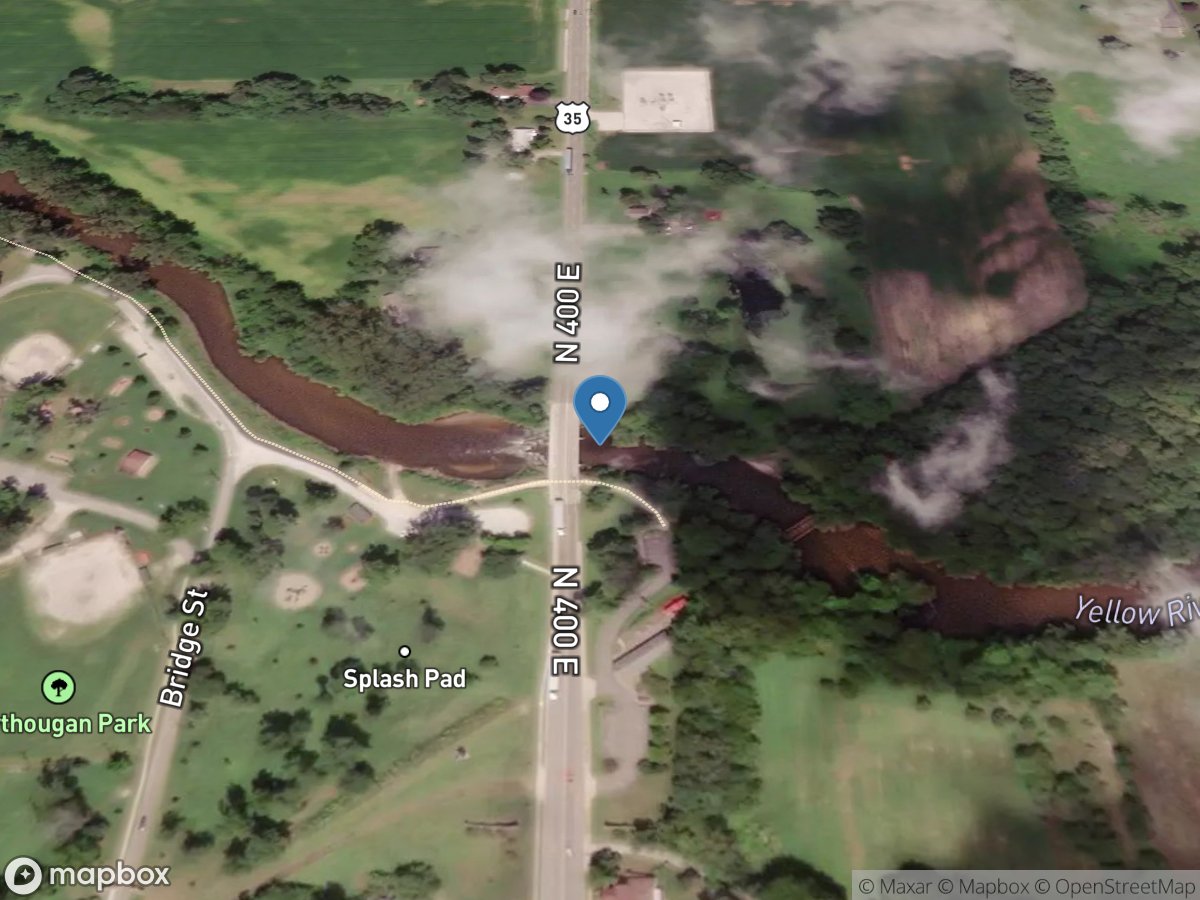 Yellow River at Knox, IN location