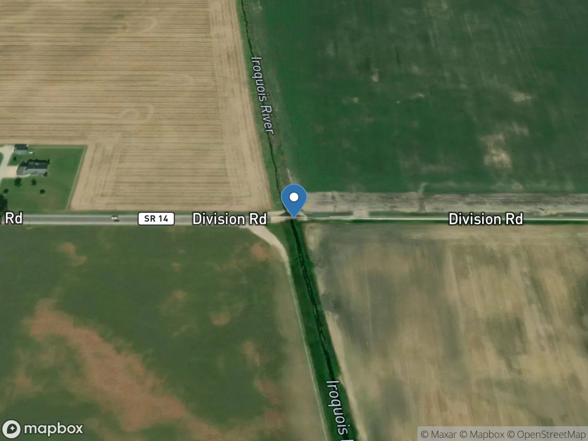 Iroquois River near Parr, IN location