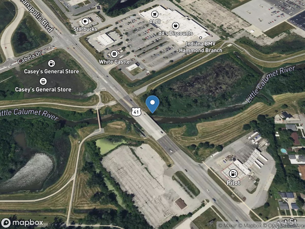 Little Calumet River near Hammond, IN location