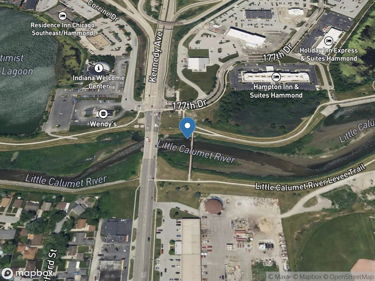 Little Calumet River at Highland, IN location