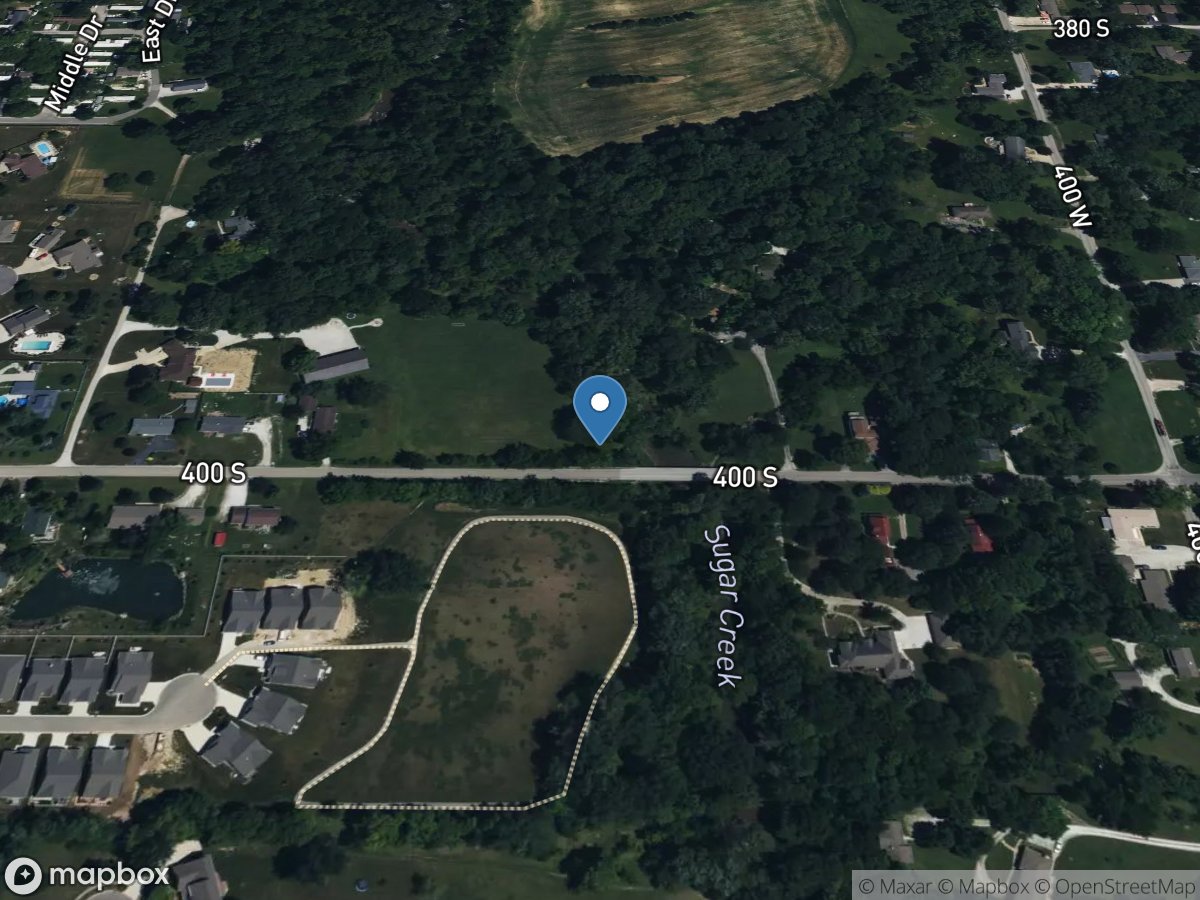 Sugar Creek at CO Road 400 South at New Palestine, IN location