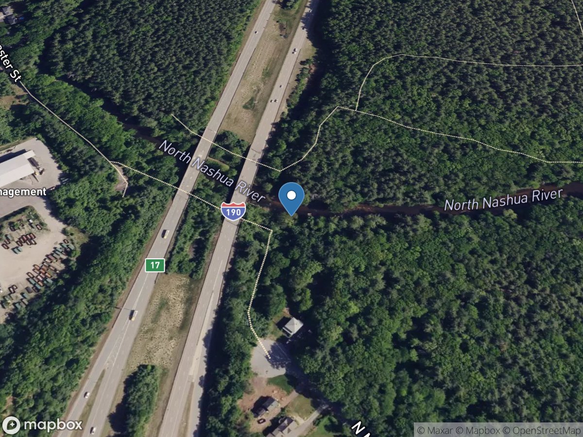 North Nashua River near Leominster, MA location