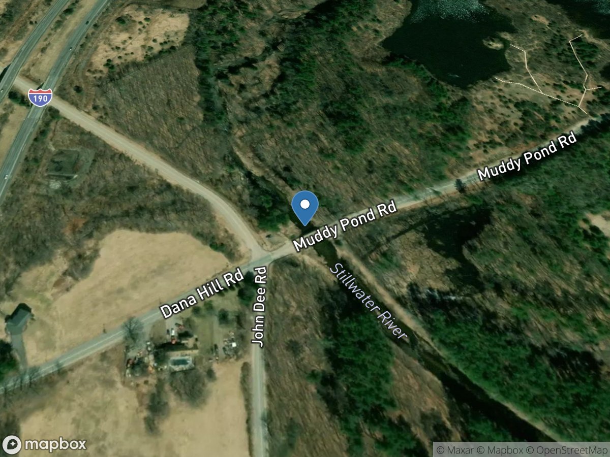 Stillwater River near Sterling, MA location