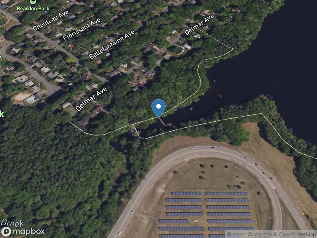 Cochituate Bk below Lake Cochituate at Framingham, MA location