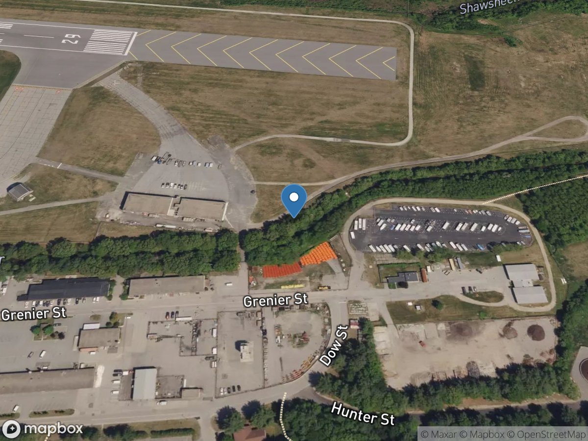 Shawsheen River at Hanscom Field near Bedford, MA location