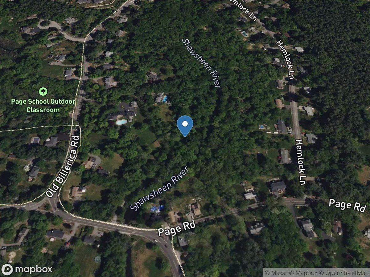 Spring Brook near Bedford, MA location