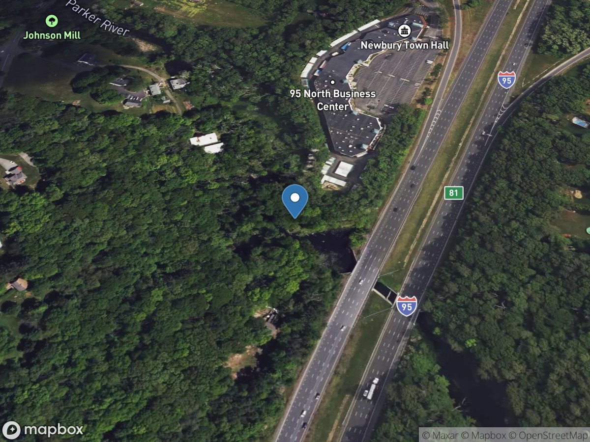 Parker River at Byfield, MA location