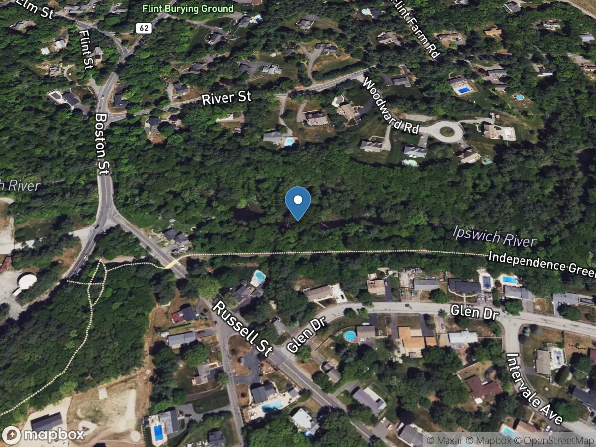 Ipswich River at South Middleton, MA location