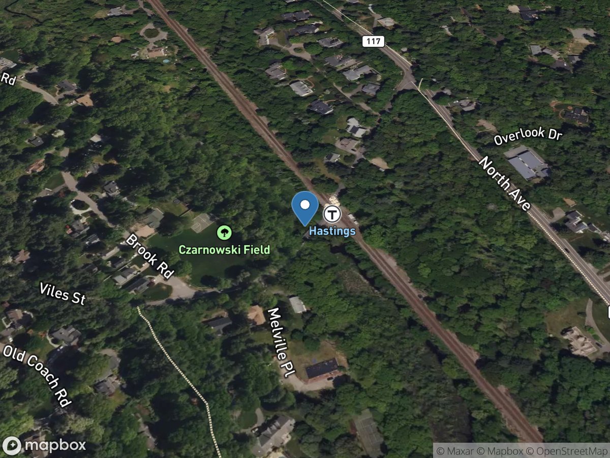 Stony Brook at Viles Street, near Weston, MA location