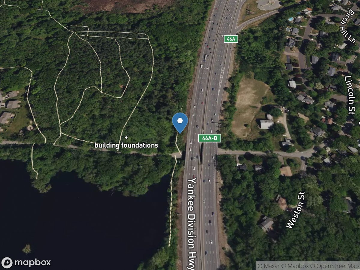 Cambridge Res., Unnamed Tributary 2, near Lexington, MA location