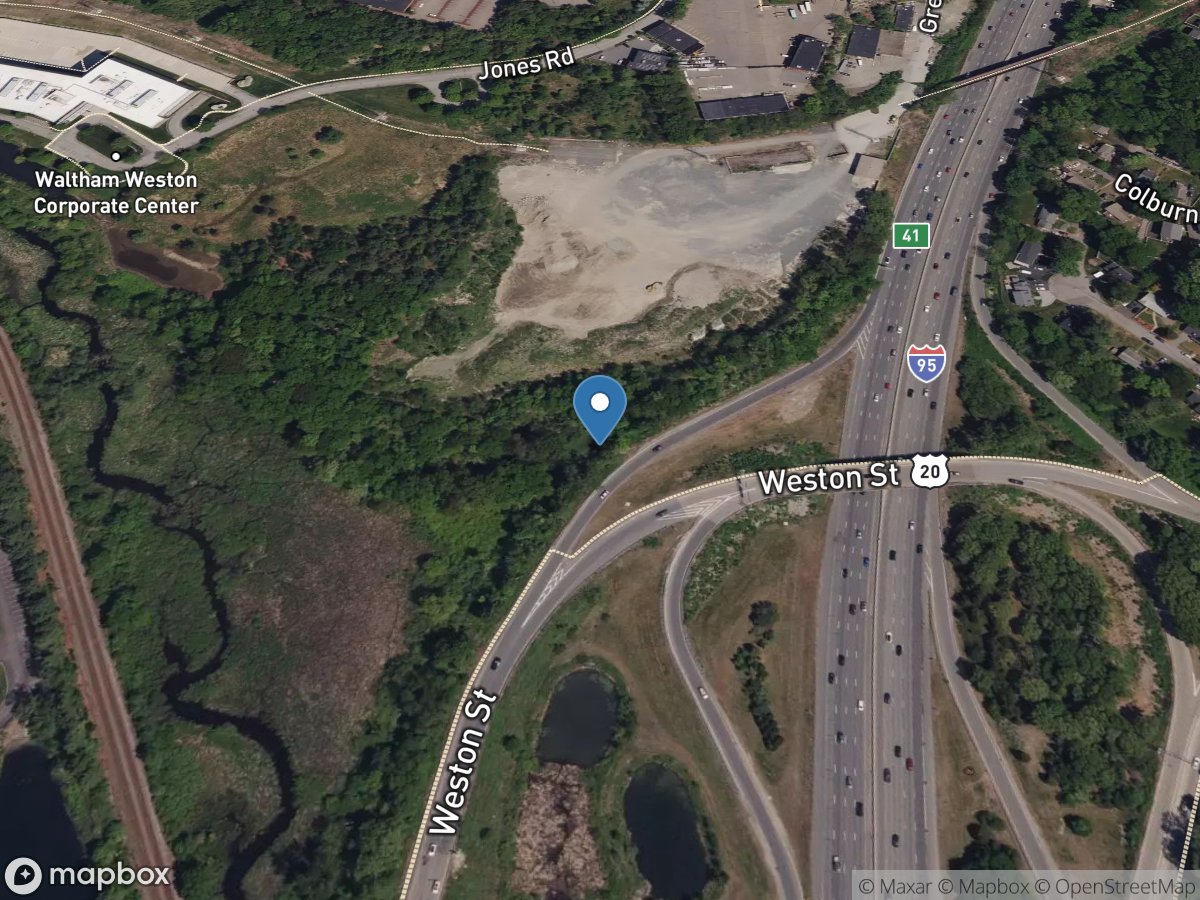 Stony Brook, Unnamed Tributary 1, near Waltham, MA location