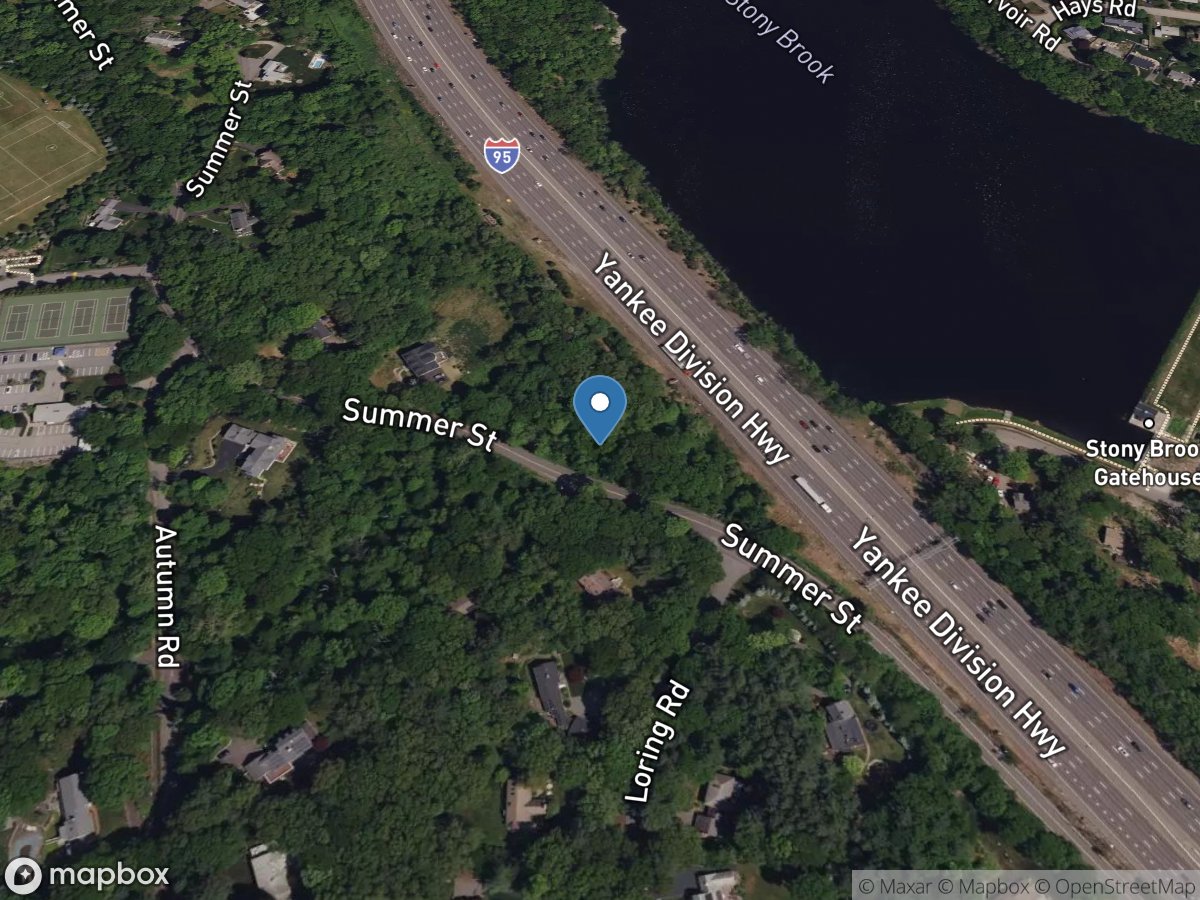 Stony Brook Res., Unnamed Tributary 1, near Weston, MA location