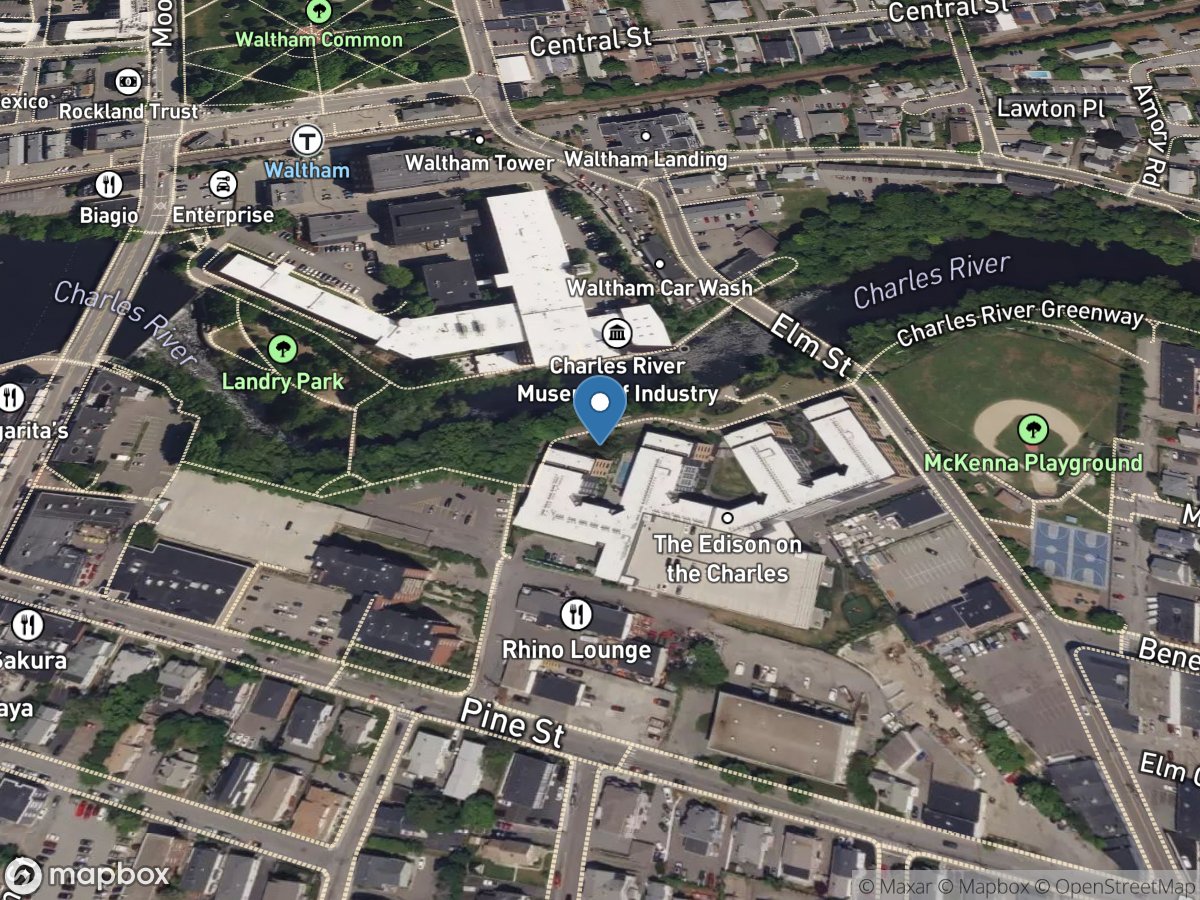 Charles River at Waltham, MA location